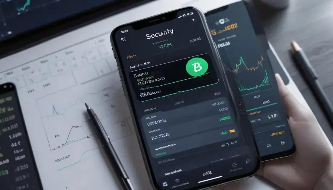 Segurança em aplicativos de investimento em criptomoedas
