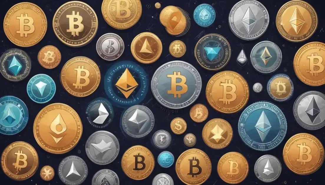 Principais tipos de criptomoedas