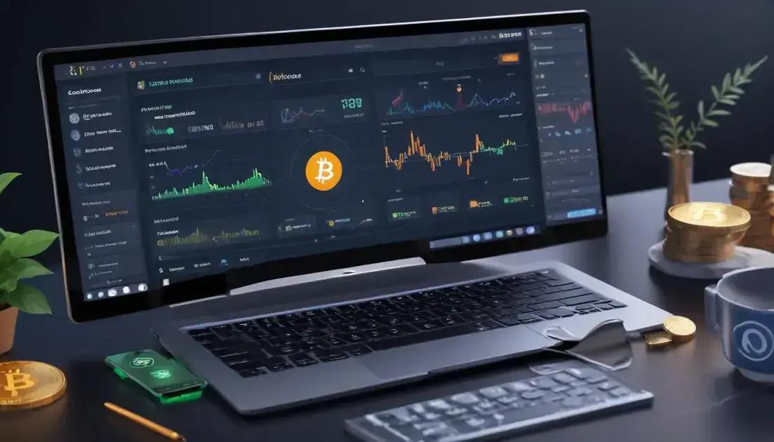 Sites de criptomoedas populares e suas ofertas