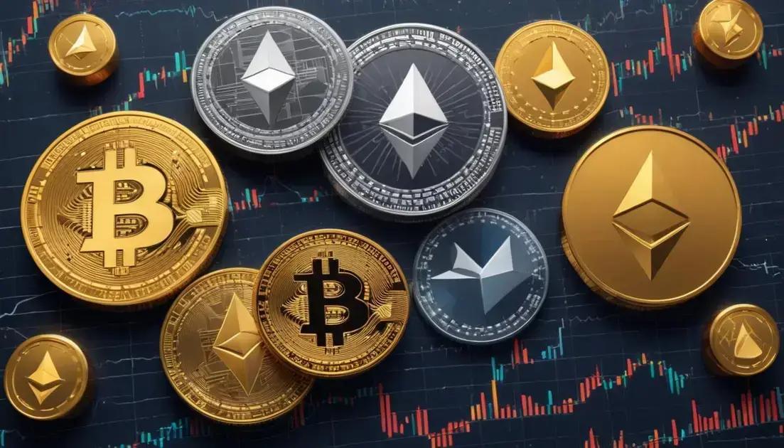 Principais tipos de criptomoedas para investir