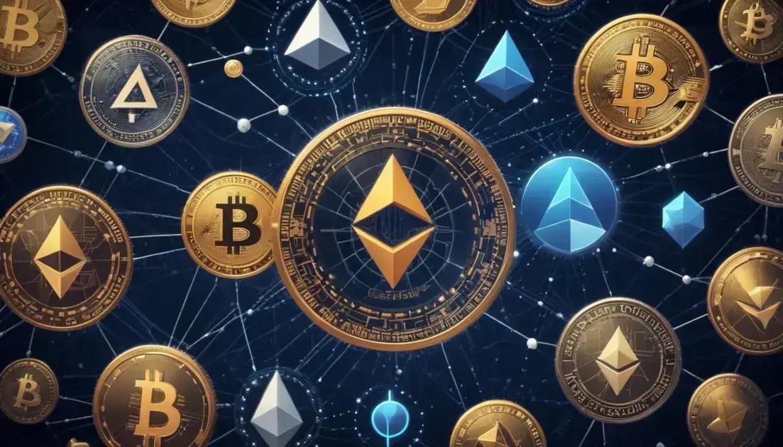 Principais tipos de criptomoedas