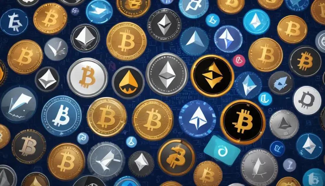 Principais tipos de criptomoedas