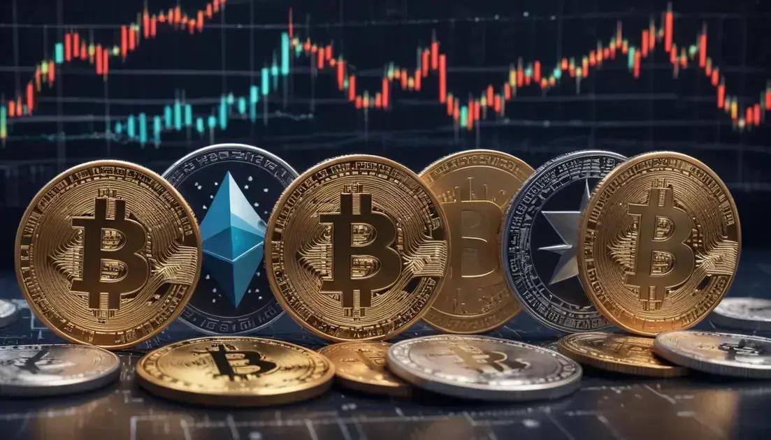 Diferentes tipos de criptomoedas para investir